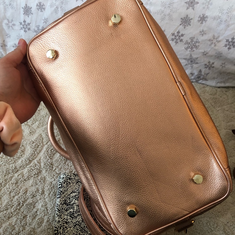 Rebecca Minkoff MAB Mini Satchel in Rosegold - Picture 12 of 17